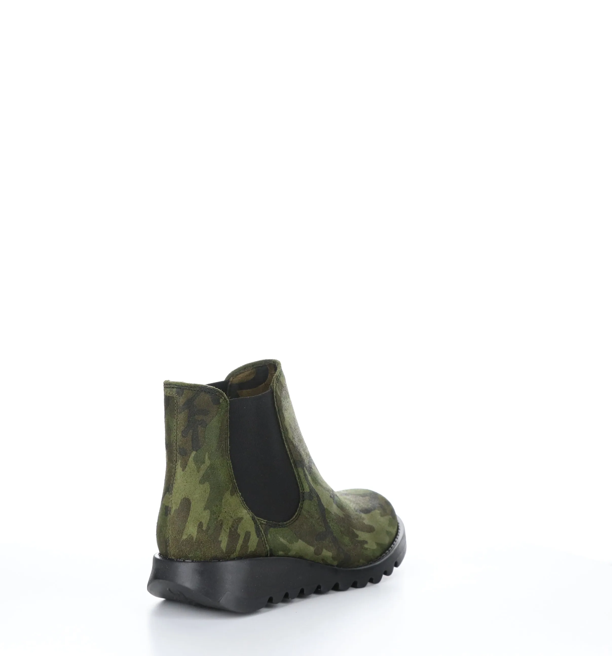 SALV195FLY Military Green Round Toe Ankle Boots