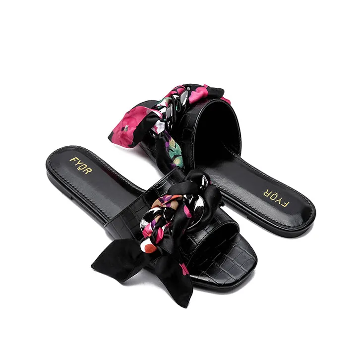 Scarf Braided Flat Sandal MY 231