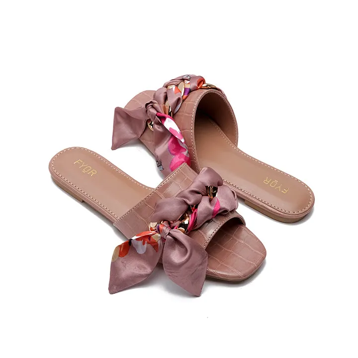 Scarf Braided Flat Sandal MY 231