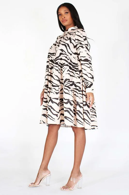 Shannon Oversized Print Dress in Sizes S-3X