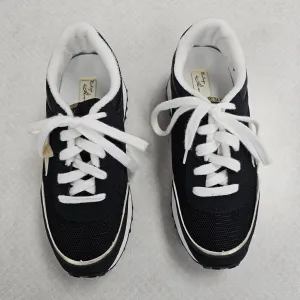Shoes Sneakers By Vintage Havana In Black & Gold, Size:7.5