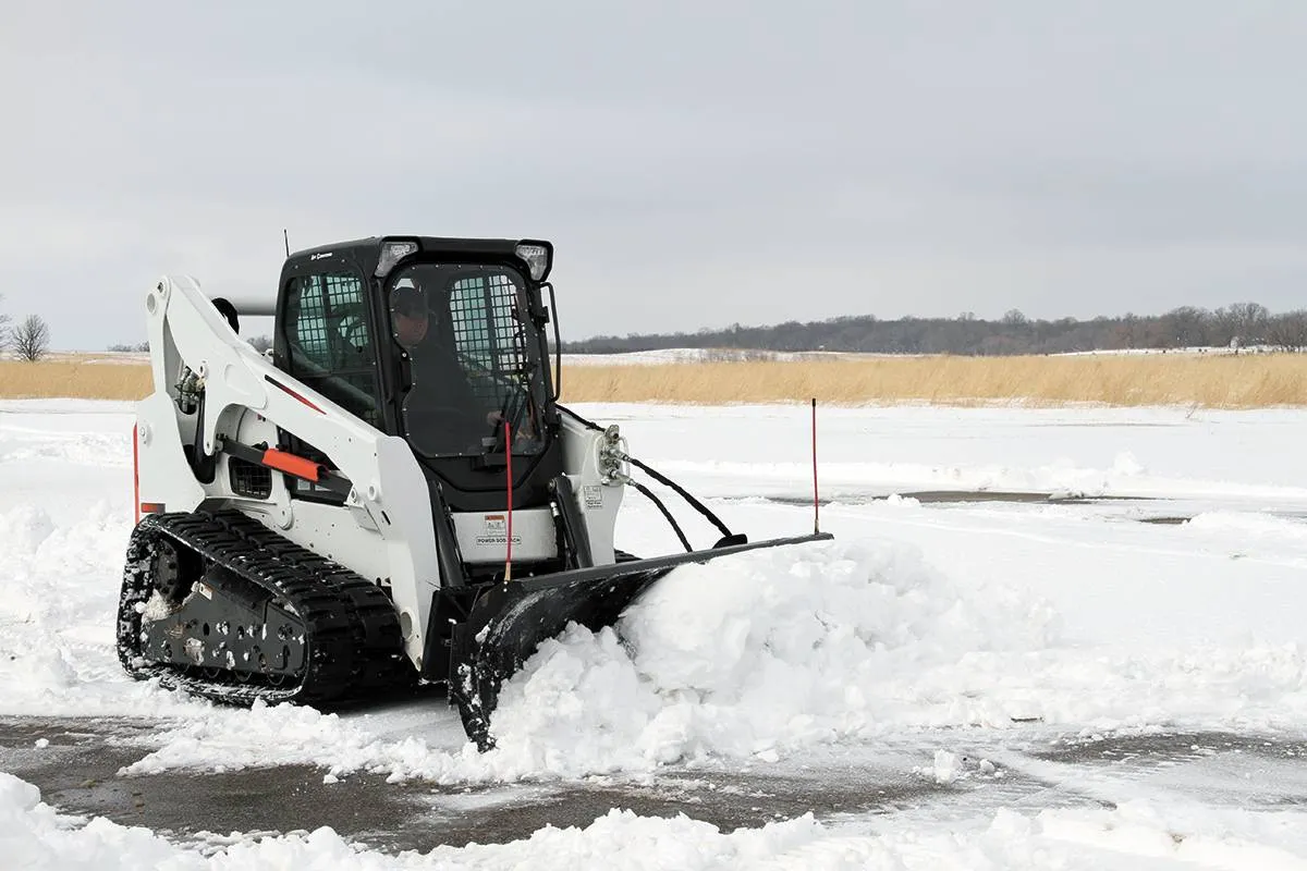 Skid Steer Snow Plow | Quick Push