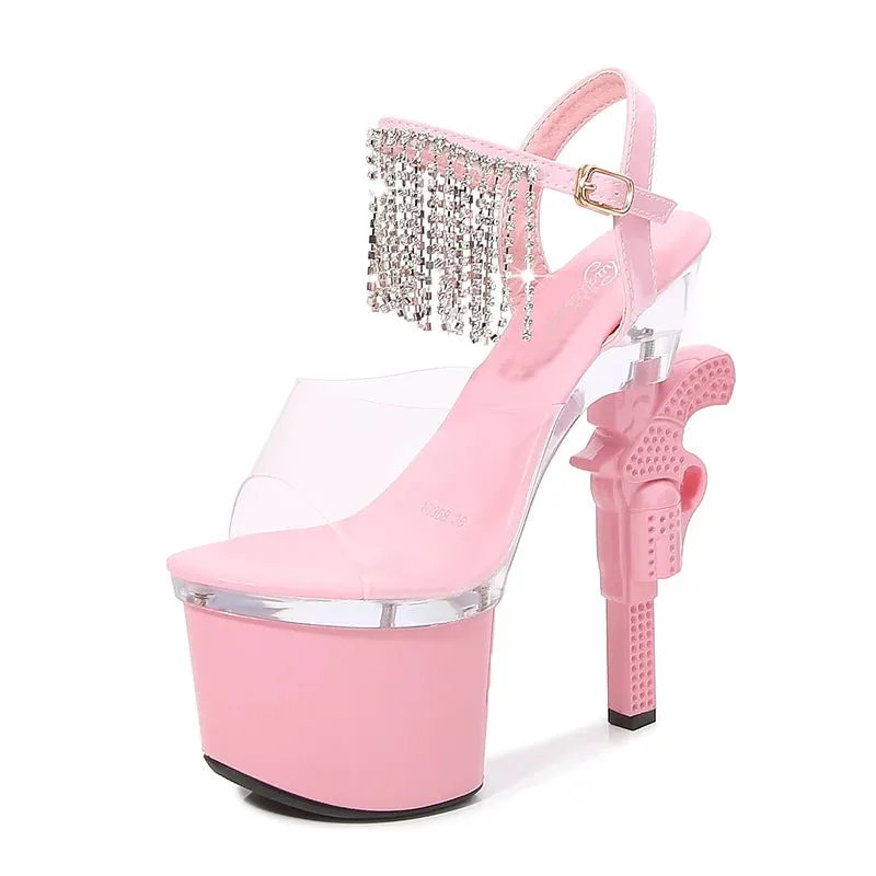 Skyline Glimmer Pump Sandals