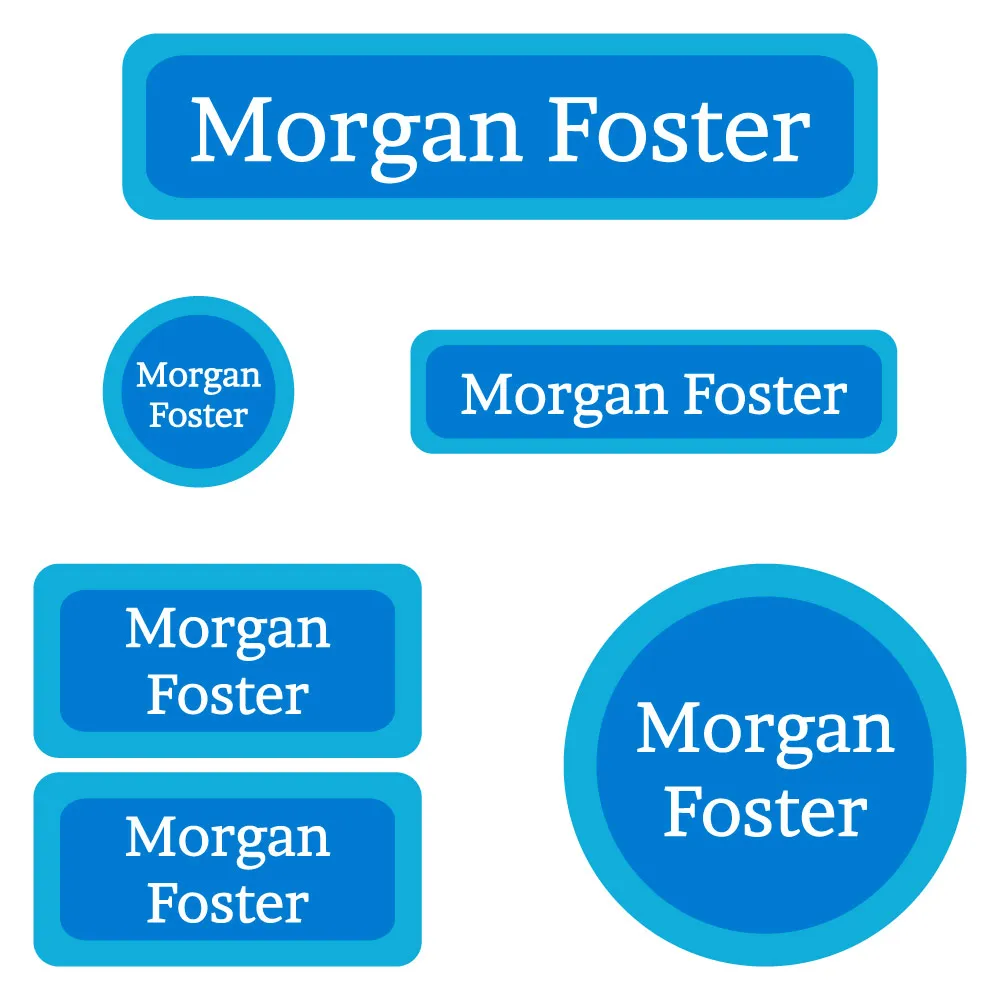 Solid Border Daycare Labels Pack
