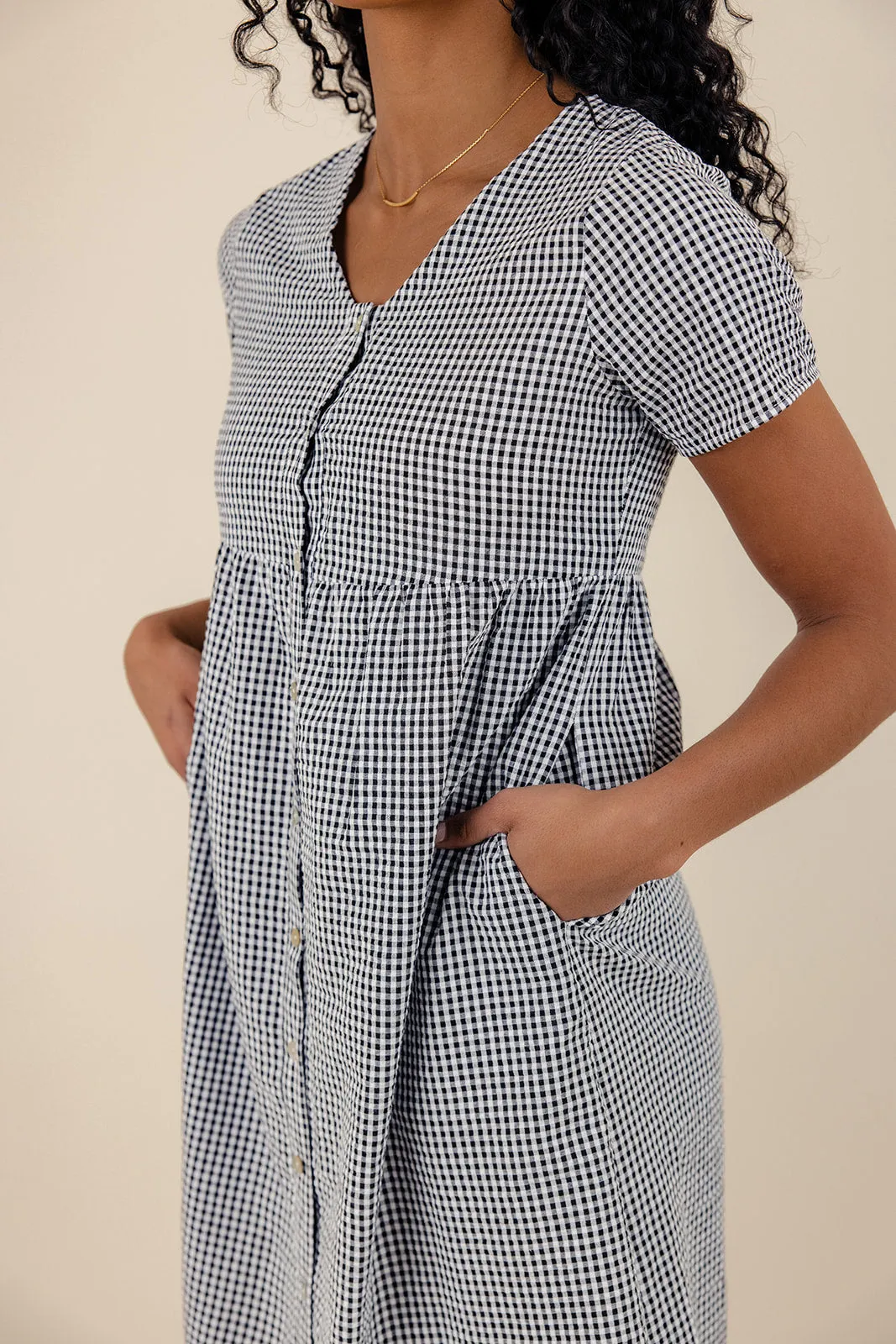 Spread My Wings Gingham Dress