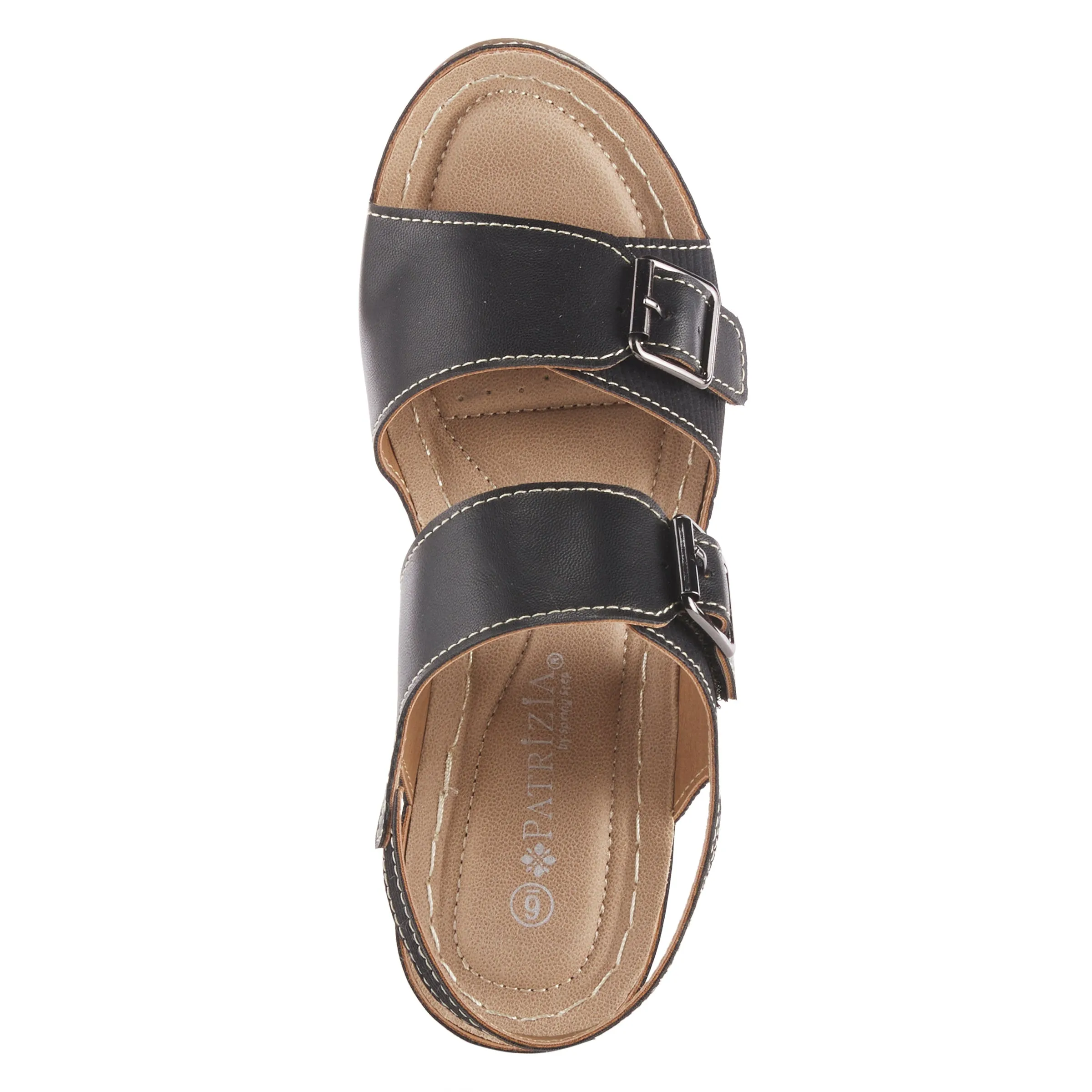Spring Step Shoes  Patrizias Tavlin Sandals Women's Vegan Wedge 2.75" Heel