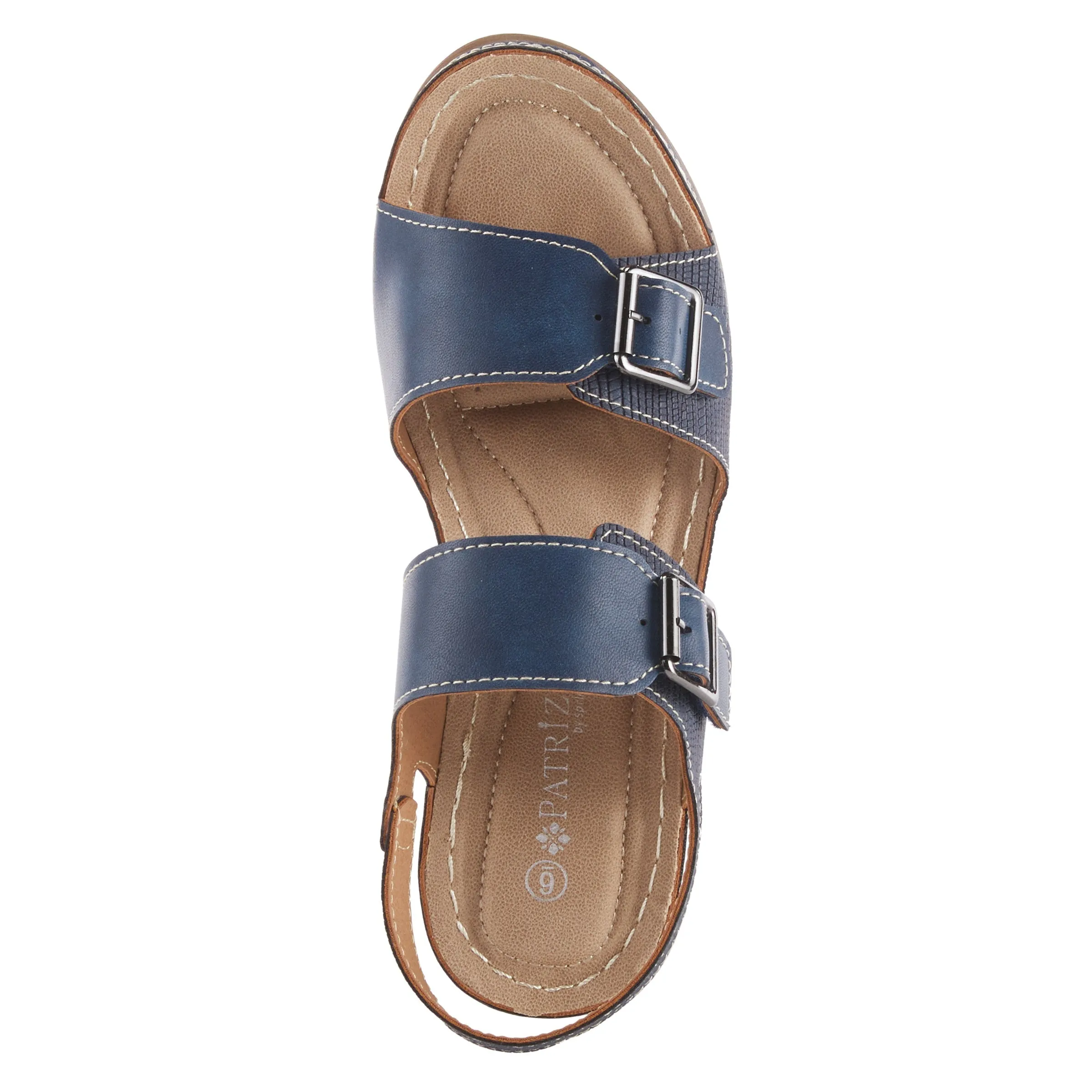 Spring Step Shoes  Patrizias Tavlin Sandals Women's Vegan Wedge 2.75" Heel