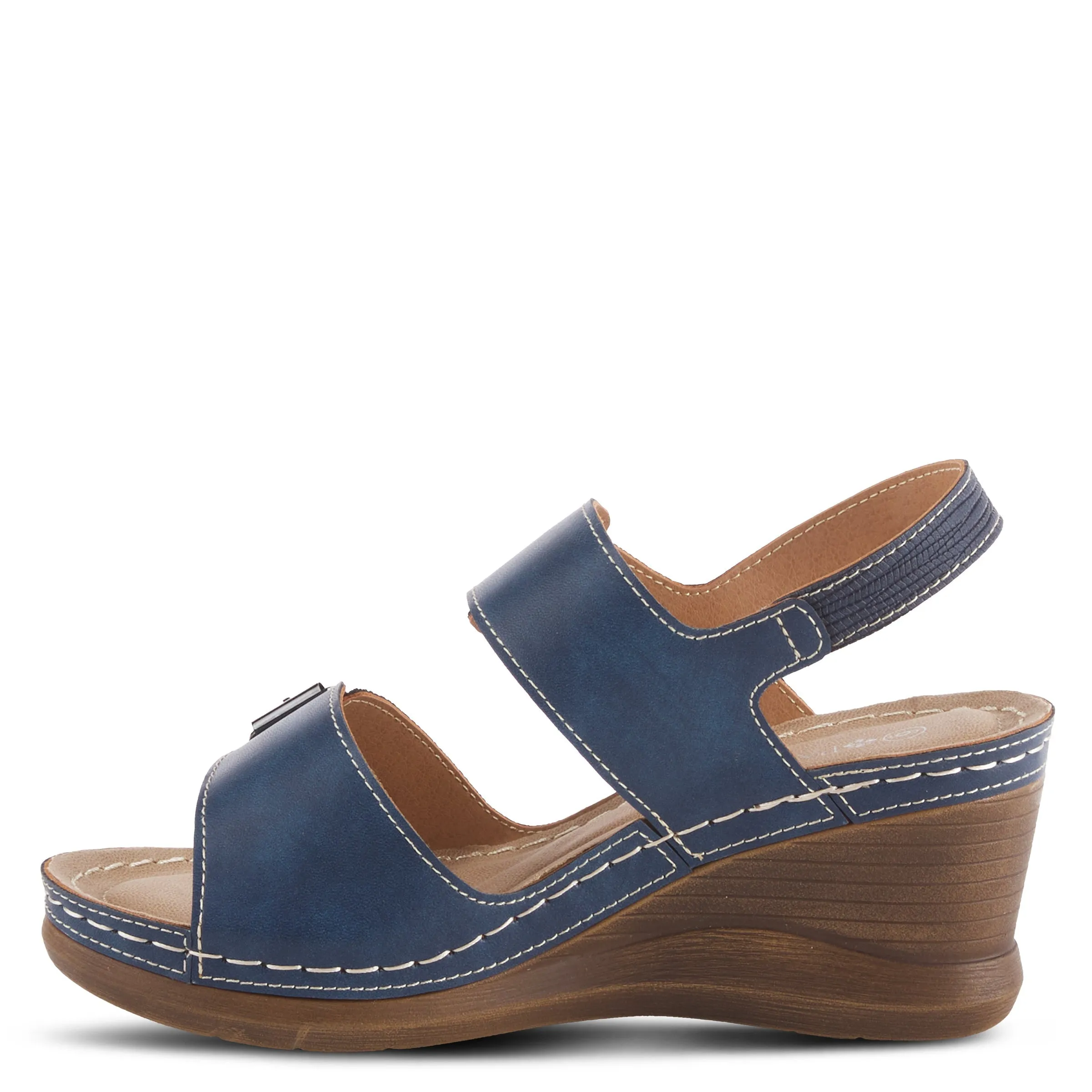 Spring Step Shoes  Patrizias Tavlin Sandals Women's Vegan Wedge 2.75" Heel