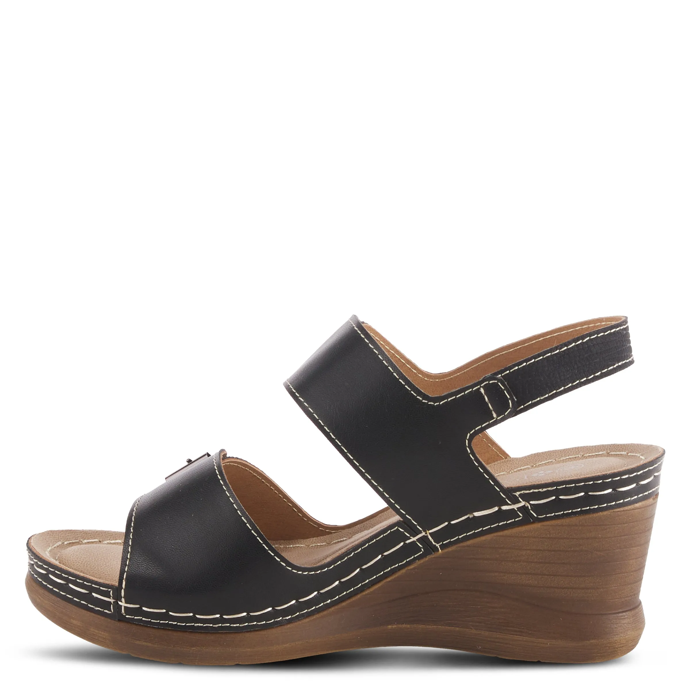 Spring Step Shoes  Patrizias Tavlin Sandals Women's Vegan Wedge 2.75" Heel