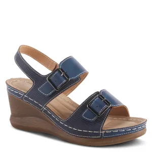 Spring Step Shoes  Patrizias Tavlin Sandals Women's Vegan Wedge 2.75" Heel
