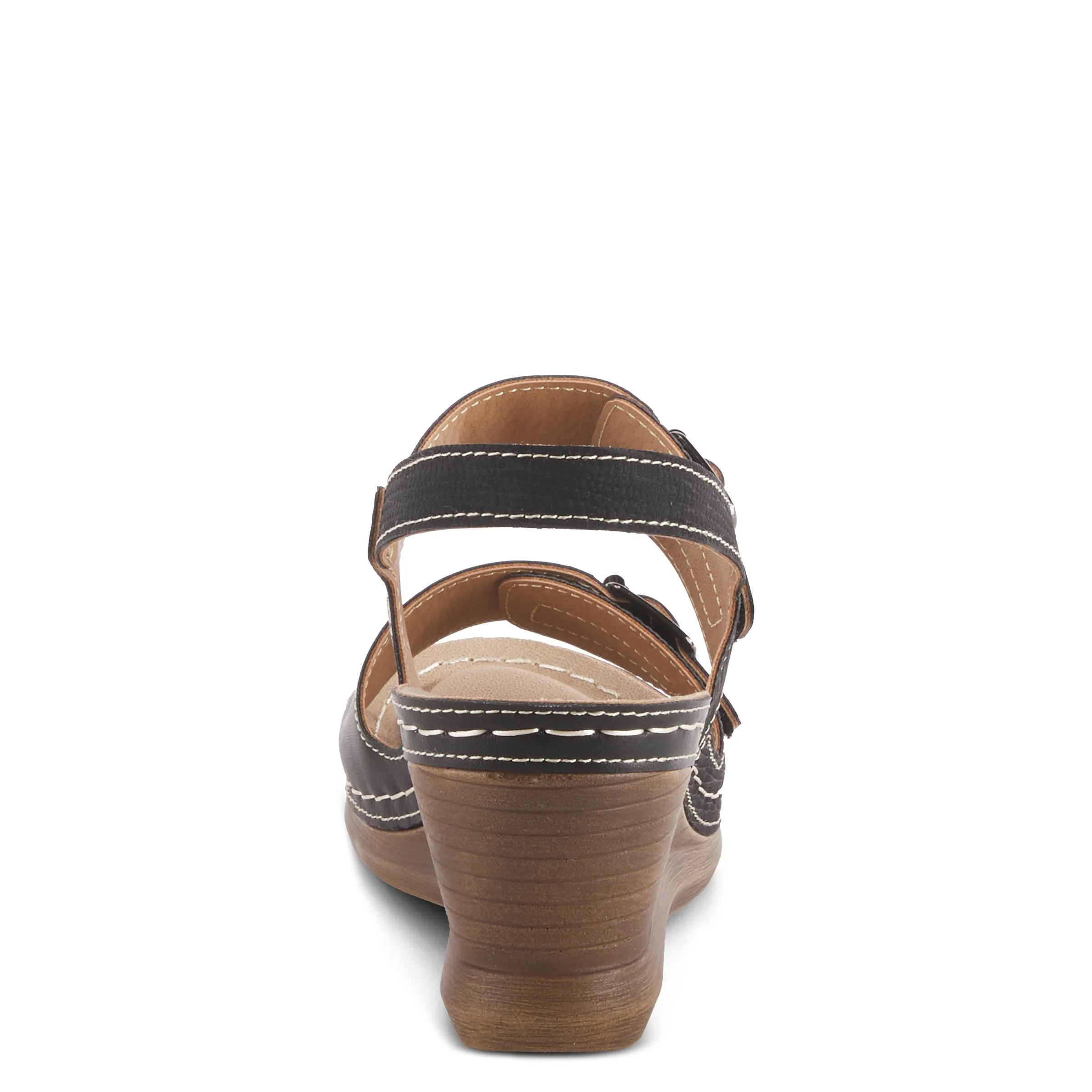 Spring Step Shoes  Patrizias Tavlin Sandals Women's Vegan Wedge 2.75" Heel