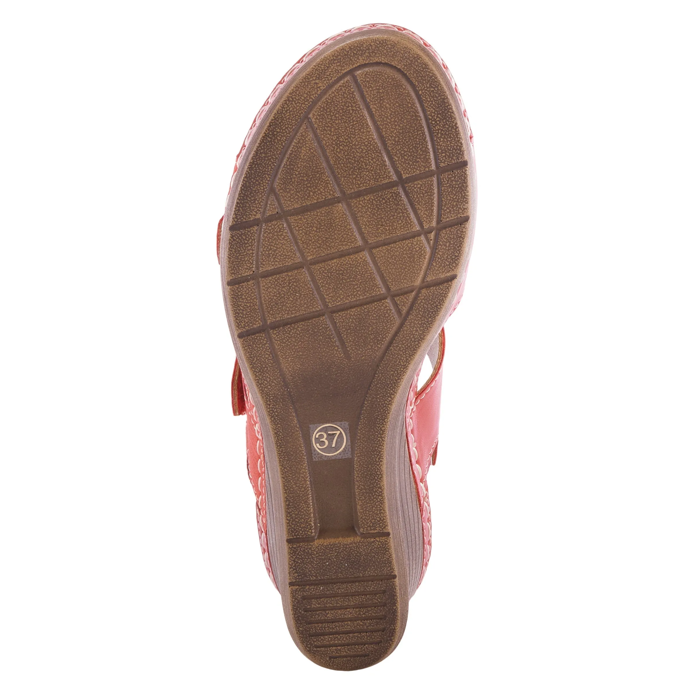 Spring Step Shoes  Patrizias Tavlin Sandals Women's Vegan Wedge 2.75" Heel