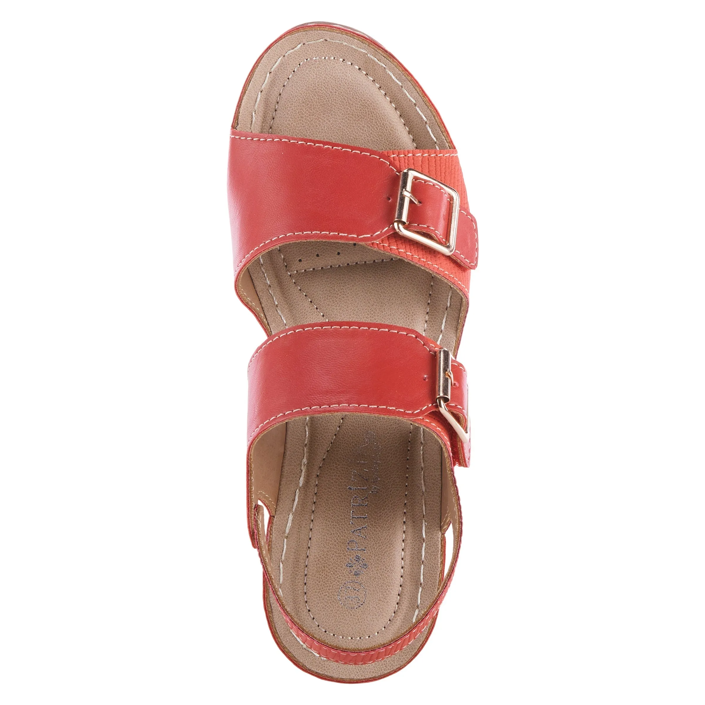 Spring Step Shoes  Patrizias Tavlin Sandals Women's Vegan Wedge 2.75" Heel