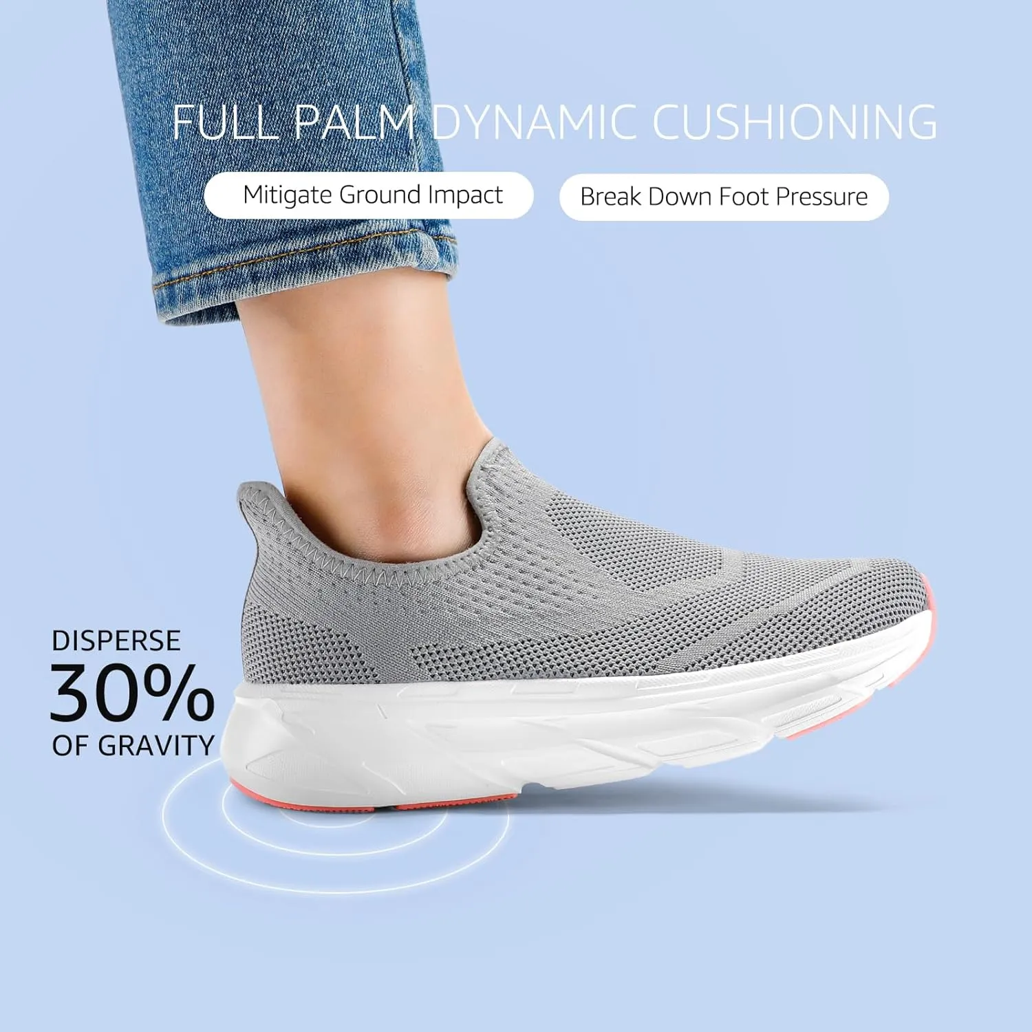 STQ Maternity Walking Shoes Womens Slip on Sneaker