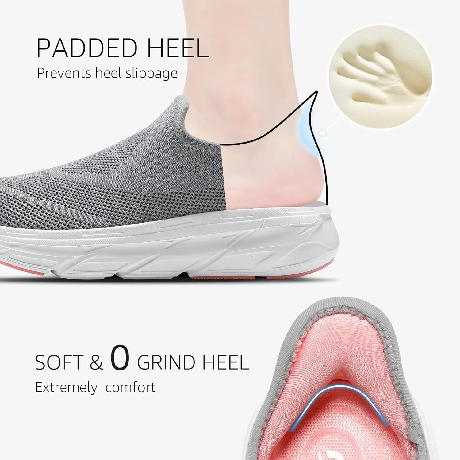 STQ Maternity Walking Shoes Womens Slip on Sneaker