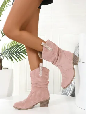 Sylis | Fashionable Trendy Pink Boots