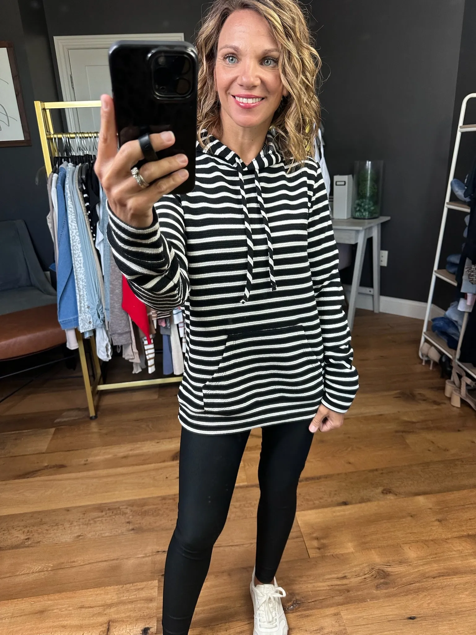 The Right Answer Striped Hoodie - Multiple Options