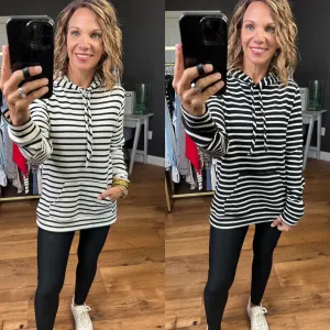 The Right Answer Striped Hoodie - Multiple Options