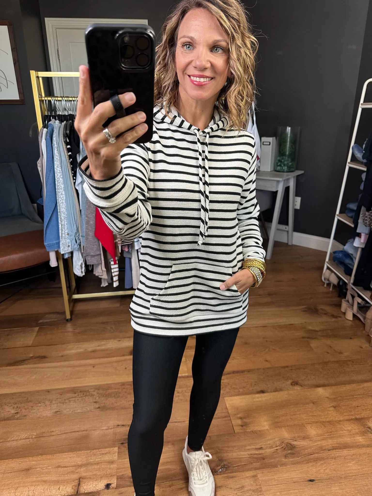 The Right Answer Striped Hoodie - Multiple Options