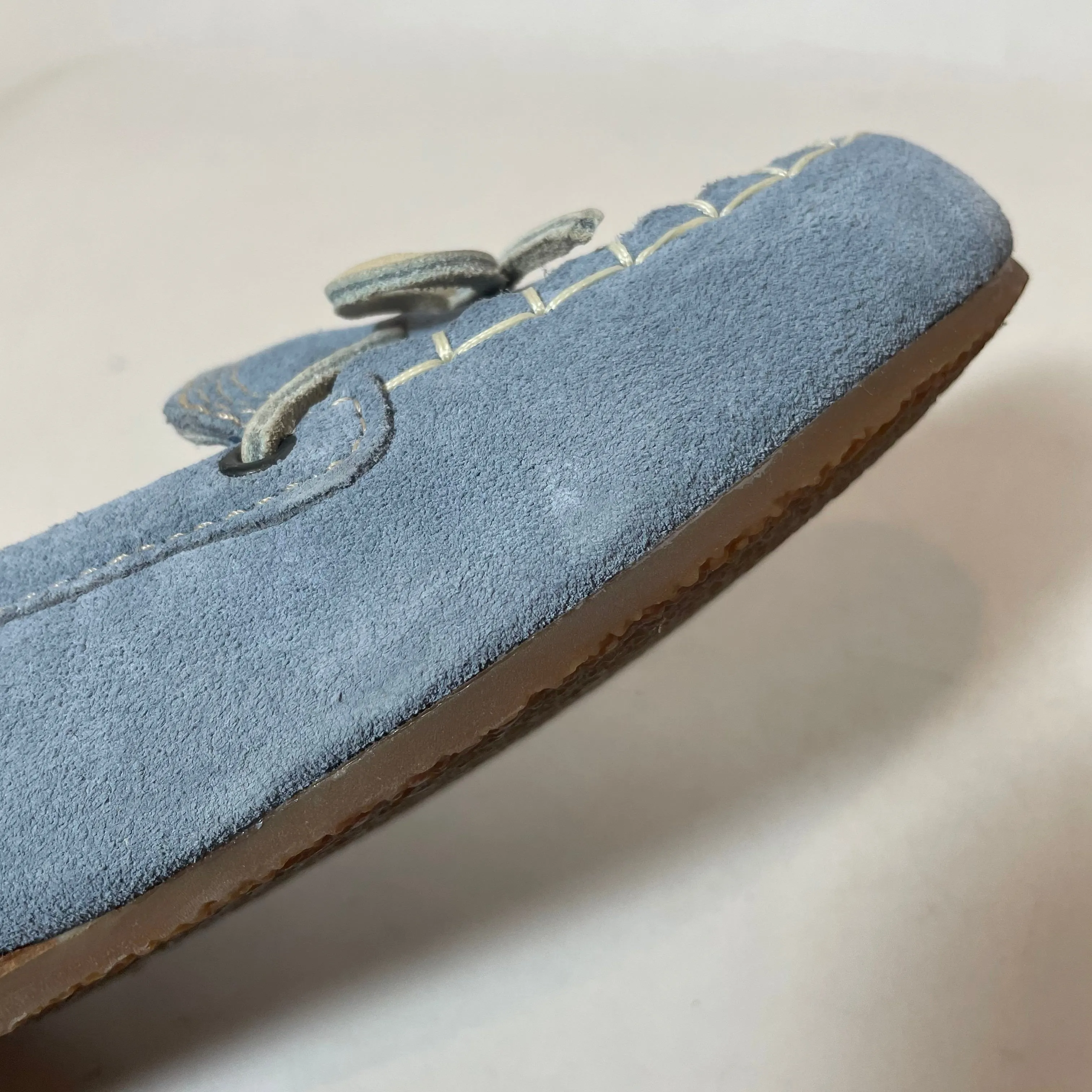 Timberland Women's Light Blue Suede Moccasin Loafers | Brand New |