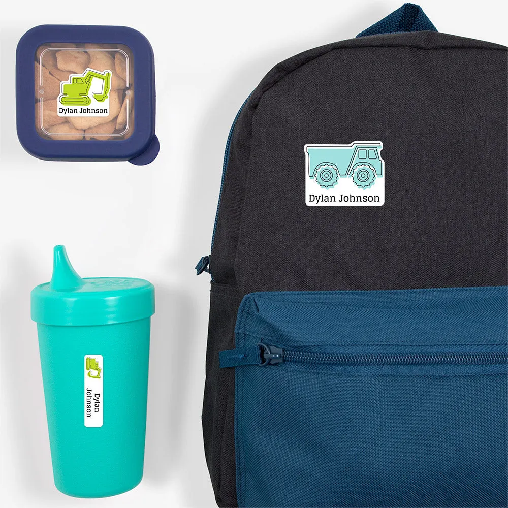 Truck Preschool Labels Pack