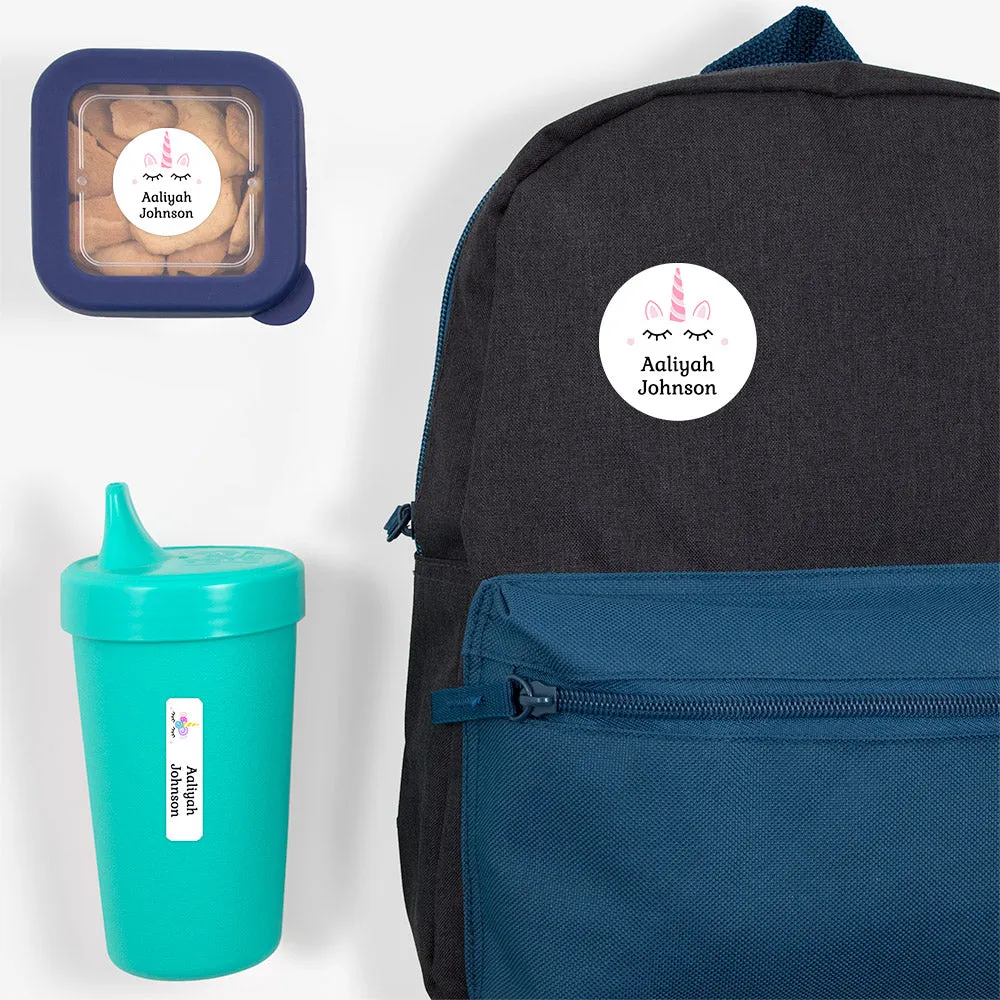 Unicorn Preschool Labels Pack