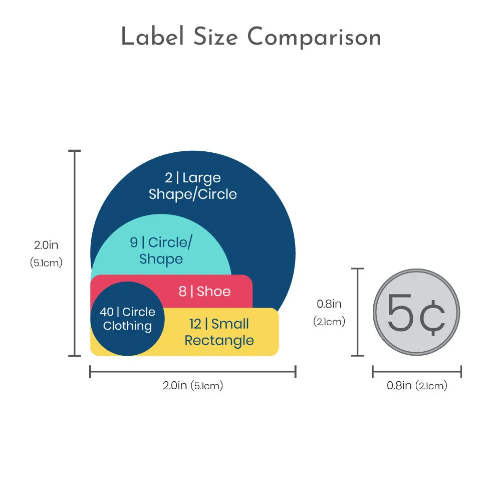 Unicorn Preschool Labels Pack