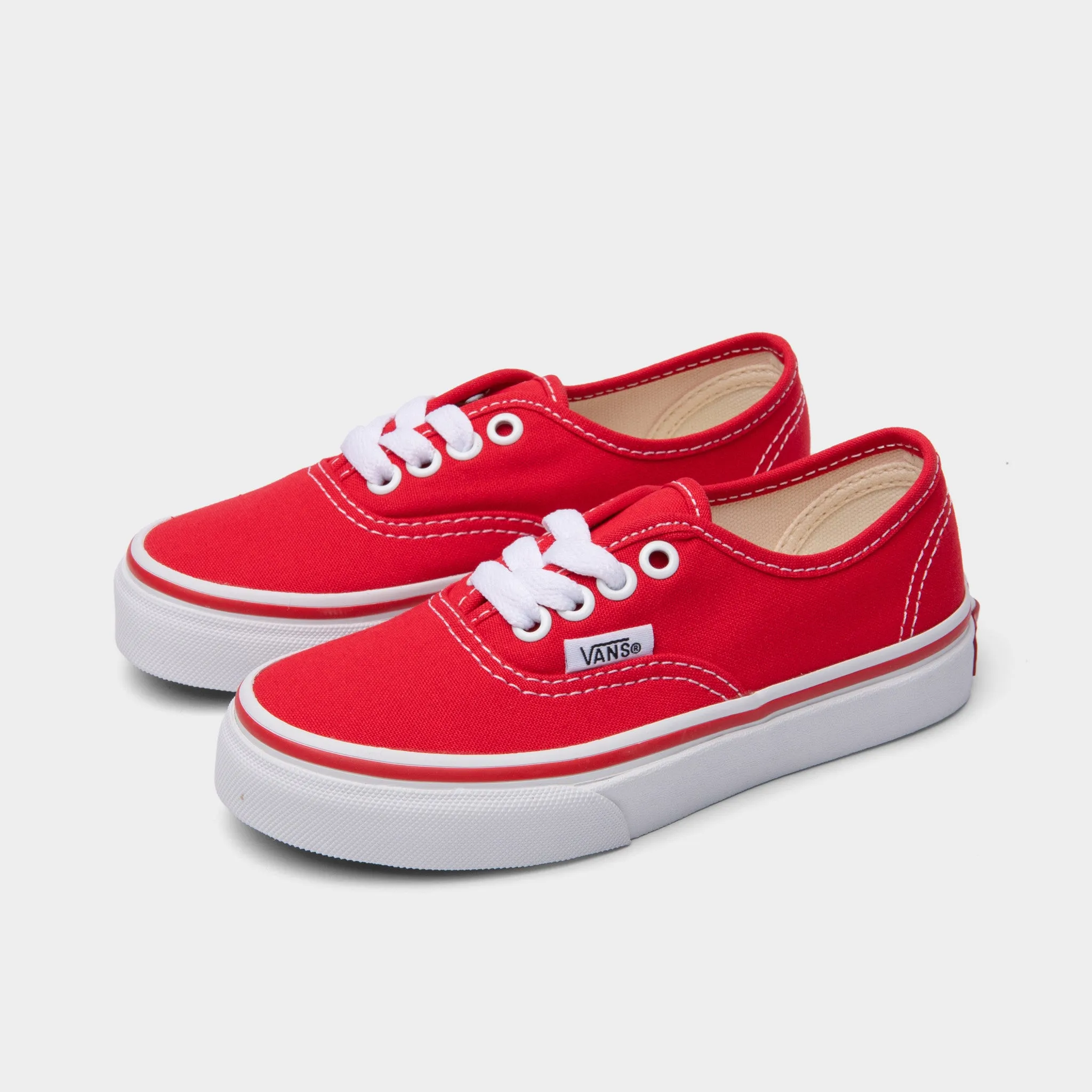 Vans Childrens' Authentic Red / True White