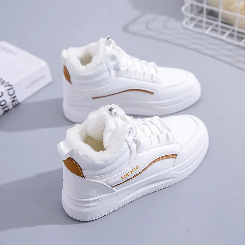 Winter Ladies Shoes  new Lace up women Sneakers Snow Ankle Boots Waterproof kodez