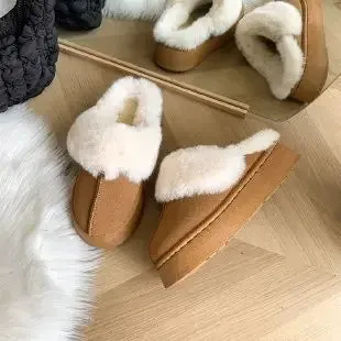 Winter Plush Cotton Slippers Women Flats Shoes New kp