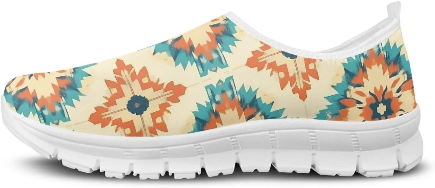 Women's Fashion Sneakers Slip On Walking Loafers Travel ShoesWhite Sole