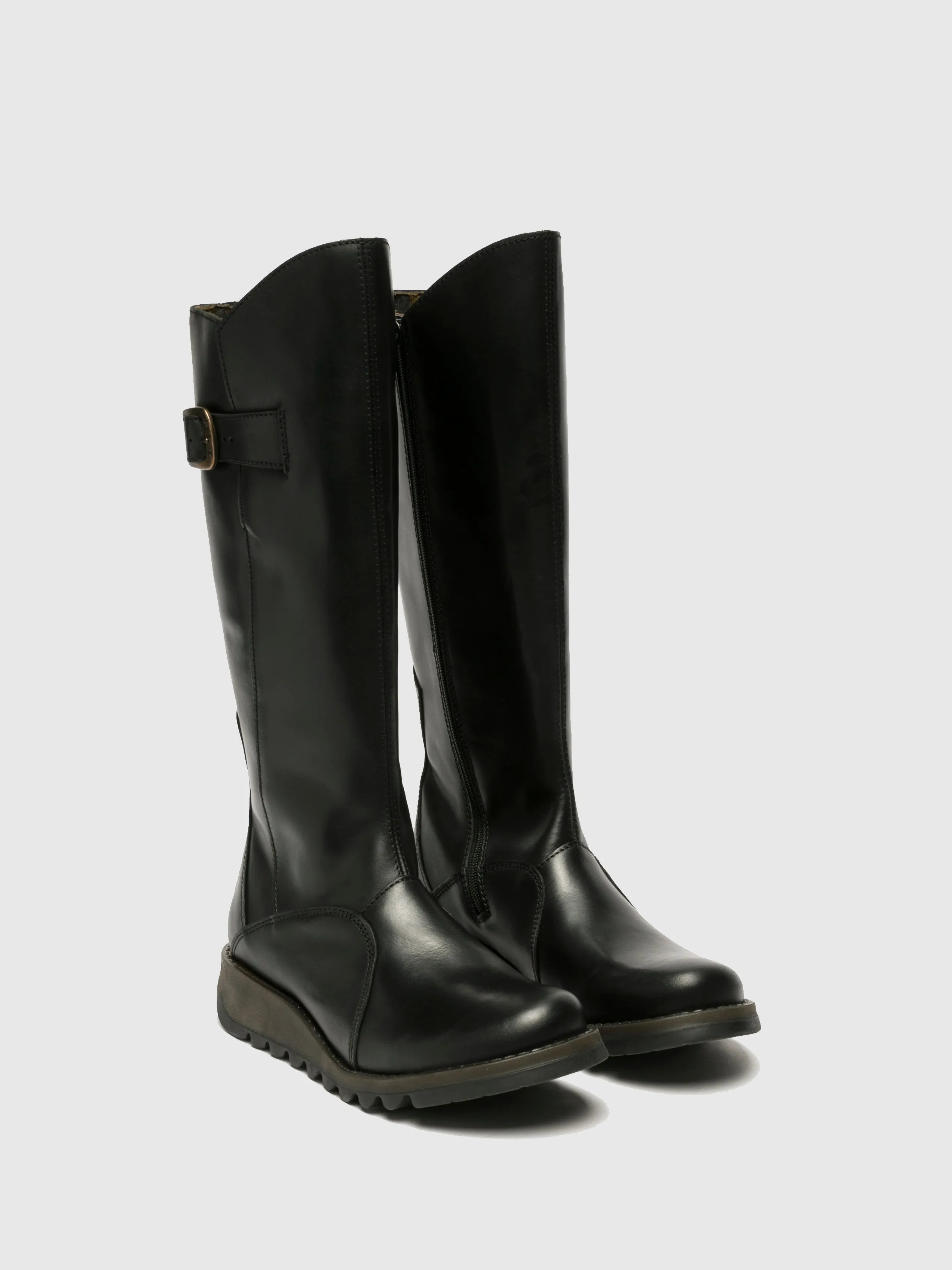 Zip Up Boots MOL 2 BLACK