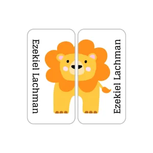 Zoo Animals Shoe Labels